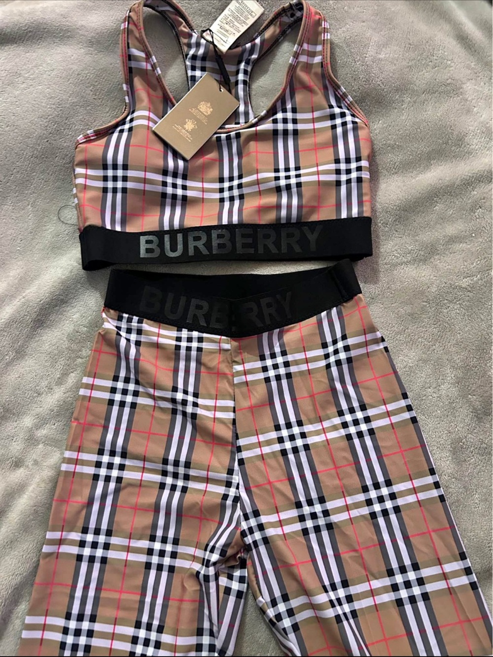 Burberry women’s top and bottom set